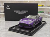 [MotorHelix] 1:18 Aston Martin 2023 DB12 Coupe Purple Model Car Resin