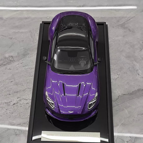 [MotorHelix] 1:18 Aston Martin 2023 DB12 Coupe Purple Model Car Resin