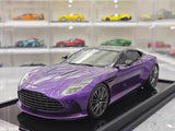 [MotorHelix] 1:18 Aston Martin 2023 DB12 Coupe Purple Model Car Resin