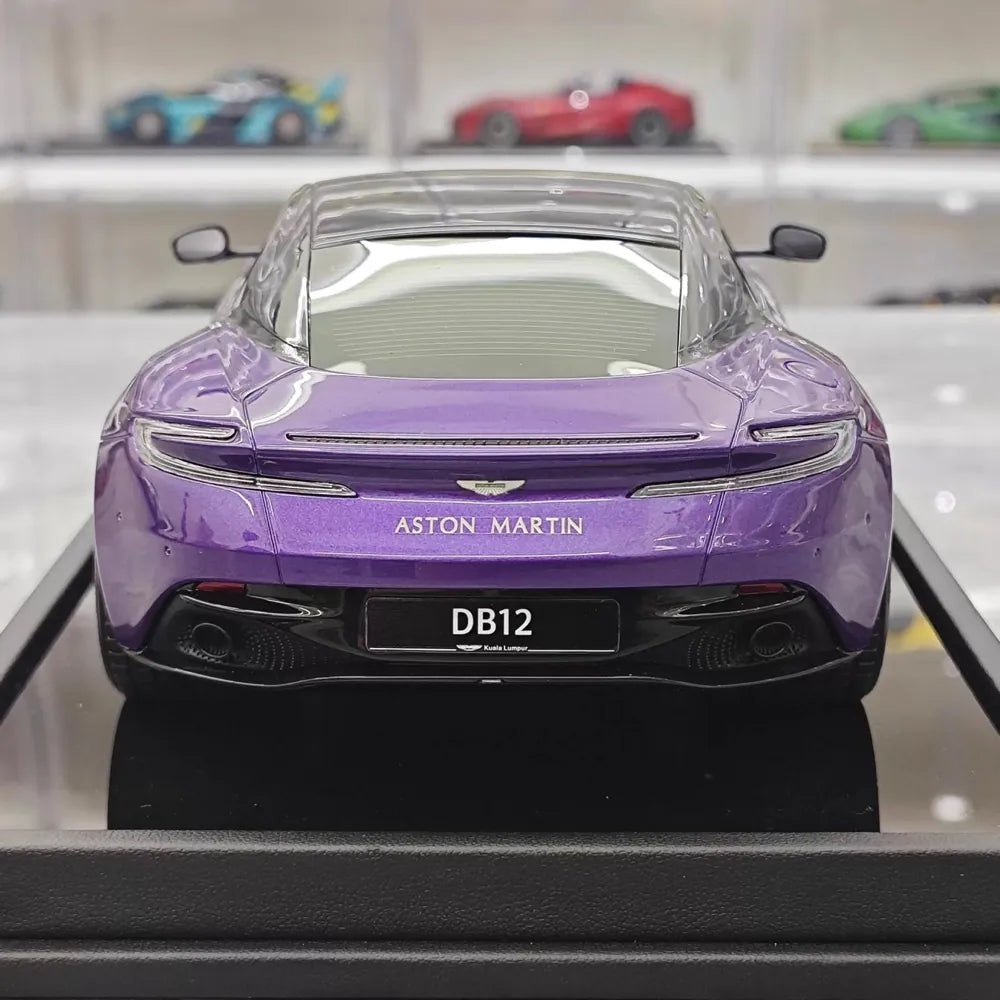 [MotorHelix] 1:18 Aston Martin 2023 DB12 Coupe Purple Model Car Resin