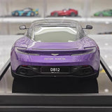 [MotorHelix] 1:18 Aston Martin 2023 DB12 Coupe Purple Model Car Resin