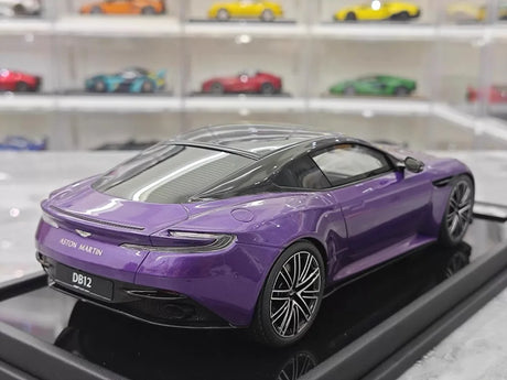 [MotorHelix] 1:18 Aston Martin 2023 DB12 Coupe Purple Model Car Resin