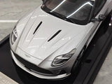 [MotorHelix] 1:18 Aston Martin 2023 DB12 Coupe Silver Model Car Resin