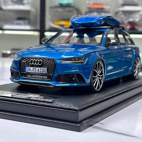 [MotorHelix] 1:18 Audi 2013 RS6 Avant C7 Blue Model Car Resin