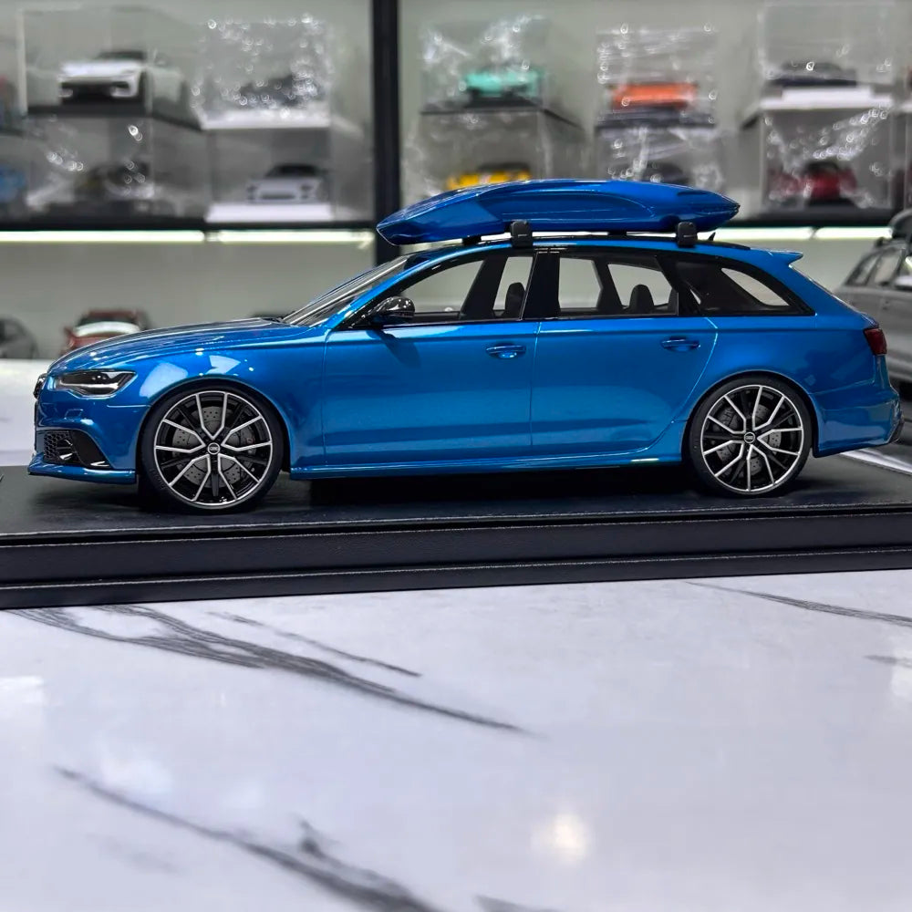 [MotorHelix] 1:18 Audi 2013 RS6 Avant C7 Blue Model Car Resin