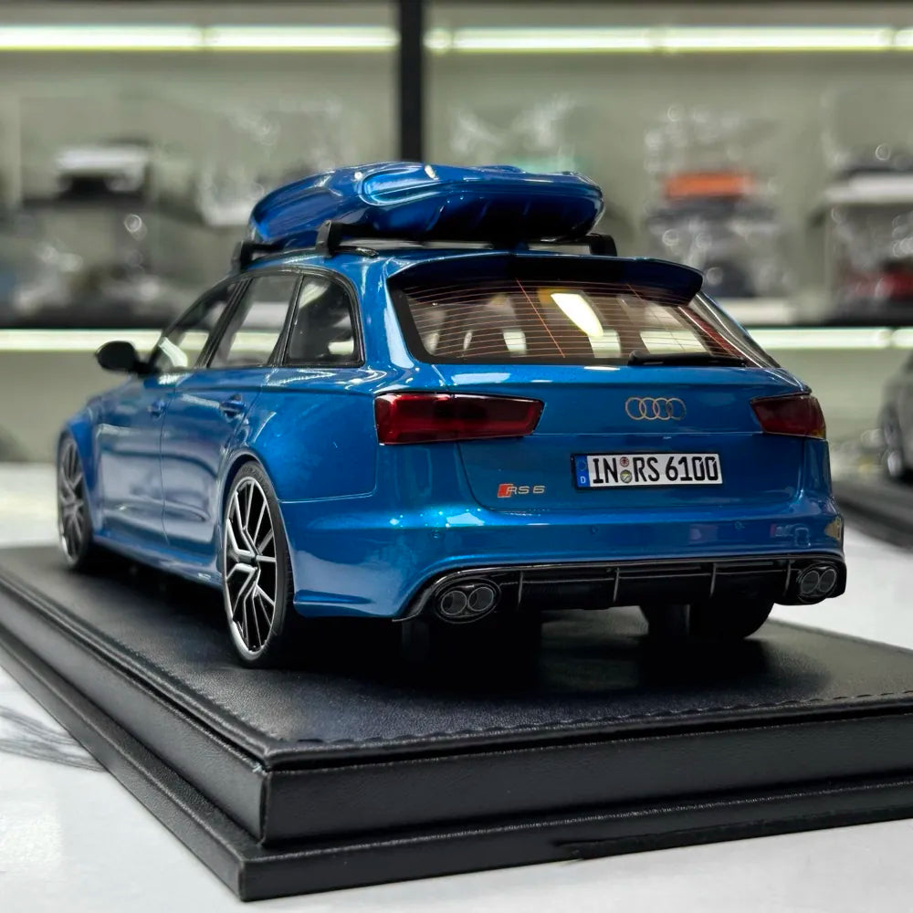 [MotorHelix] 1:18 Audi 2013 RS6 Avant C7 ブルー モデルカー レジン