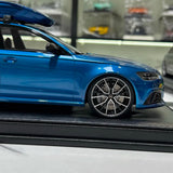 [MotorHelix] 1:18 Audi 2013 RS6 Avant C7 Blue Model Car Resin