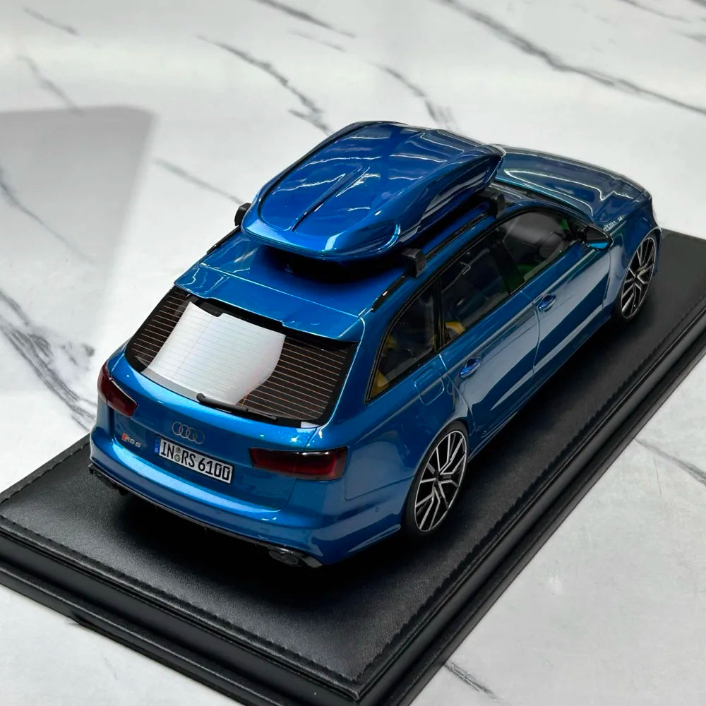 [MotorHelix] 1:18 Audi 2013 RS6 Avant C7 ブルー モデルカー レジン