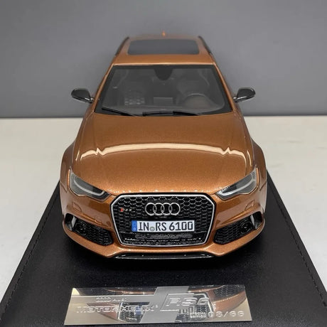 [MotorHelix] 1:18 Audi 2013 RS6 Avant C7 Brown Model Car Resin