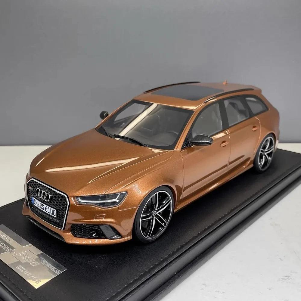 [MotorHelix] 1:18 Audi 2013 RS6 Avant C7 Brown Model Car Resin