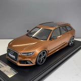 [MotorHelix] 1:18 Audi 2013 RS6 Avant C7 Brown Model Car Resin
