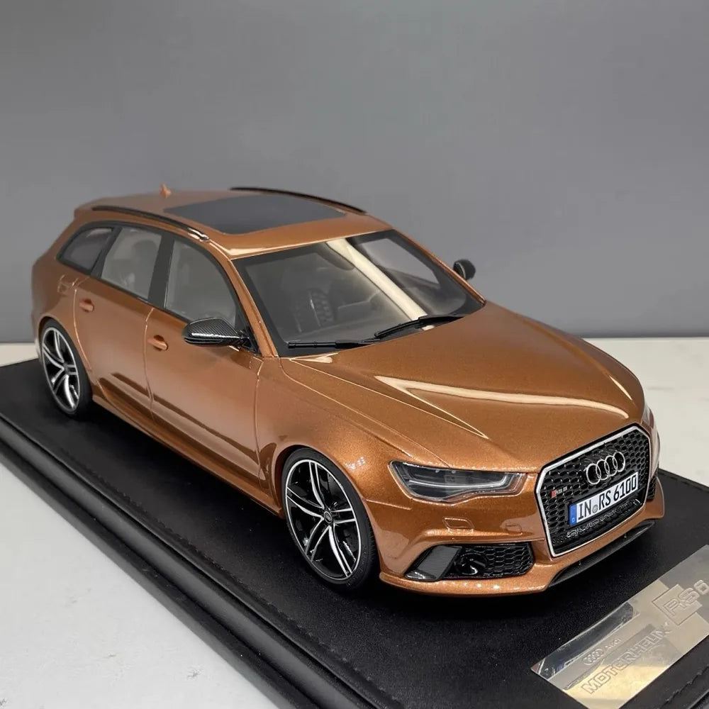 [MotorHelix] 1:18 Audi 2013 RS6 Avant C7 Brown Model Car Resin