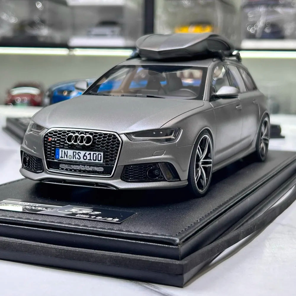[MotorHelix] 1:18 Audi 2013 RS6 Avant C7 Gray Model Car Resin