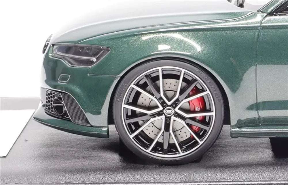 [MotorHelix] 1:18 Audi 2013 RS6 Avant C7 Green Model Car Resin