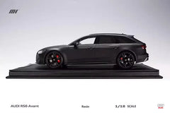 [MotorHelix] 1:18 Audi 2020 RS6 Avant C8 Black & White Model Car Resin