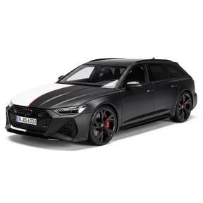 [MotorHelix] 1:18 Audi 2020 RS6 Avant C8 ブラック & ホワイト モデルカー レジン