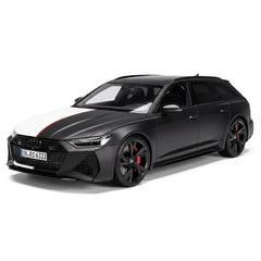[MotorHelix] 1:18 Audi 2020 RS6 Avant C8 Black & White Model Car Resin