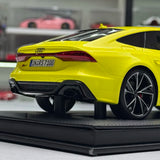 [MotorHelix] 1:18 Audi 2020 RS7 Sportback giallo modellino di auto resina