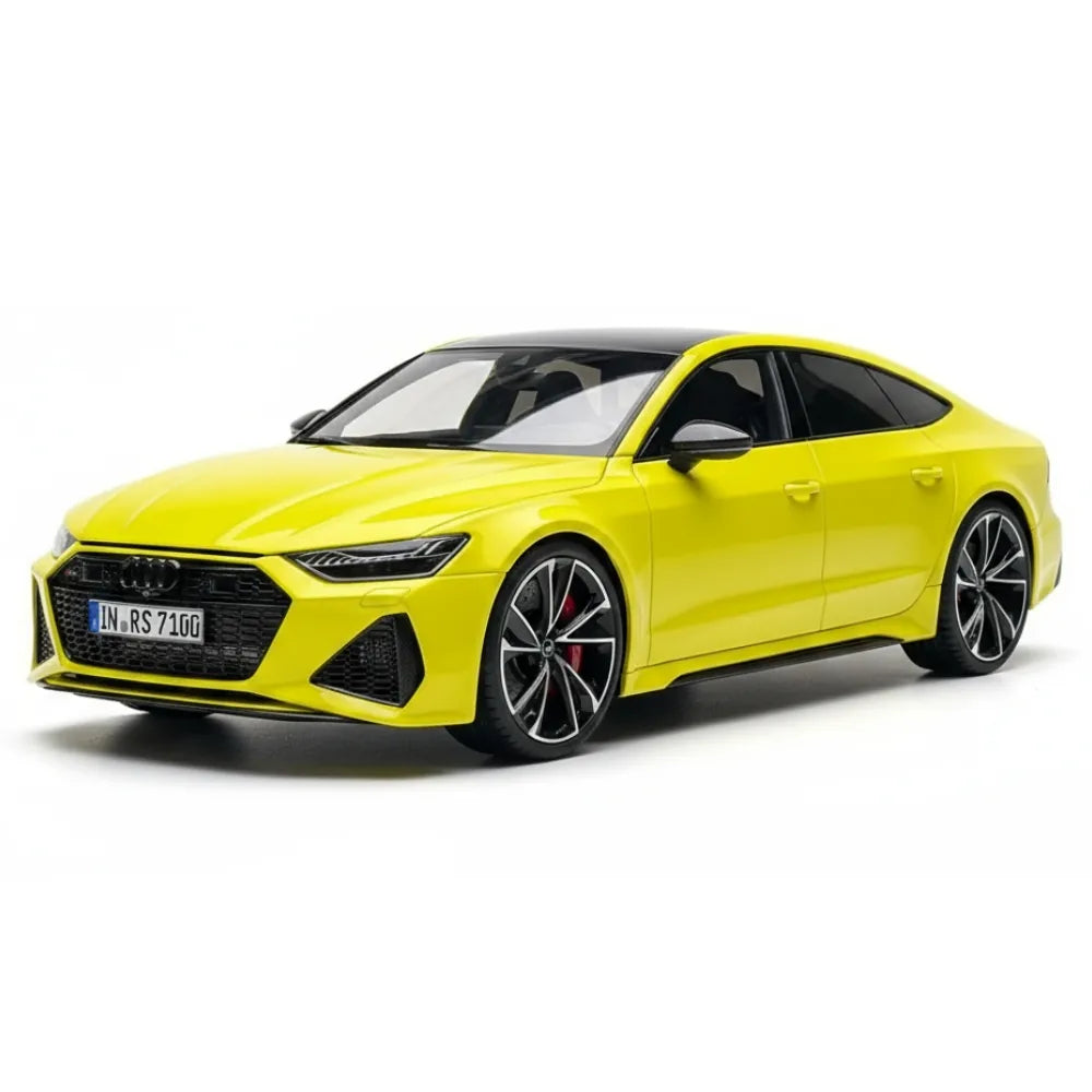 [MotorHelix] 1:18 Audi 2020 RS7 Sportback giallo modellino di auto resina