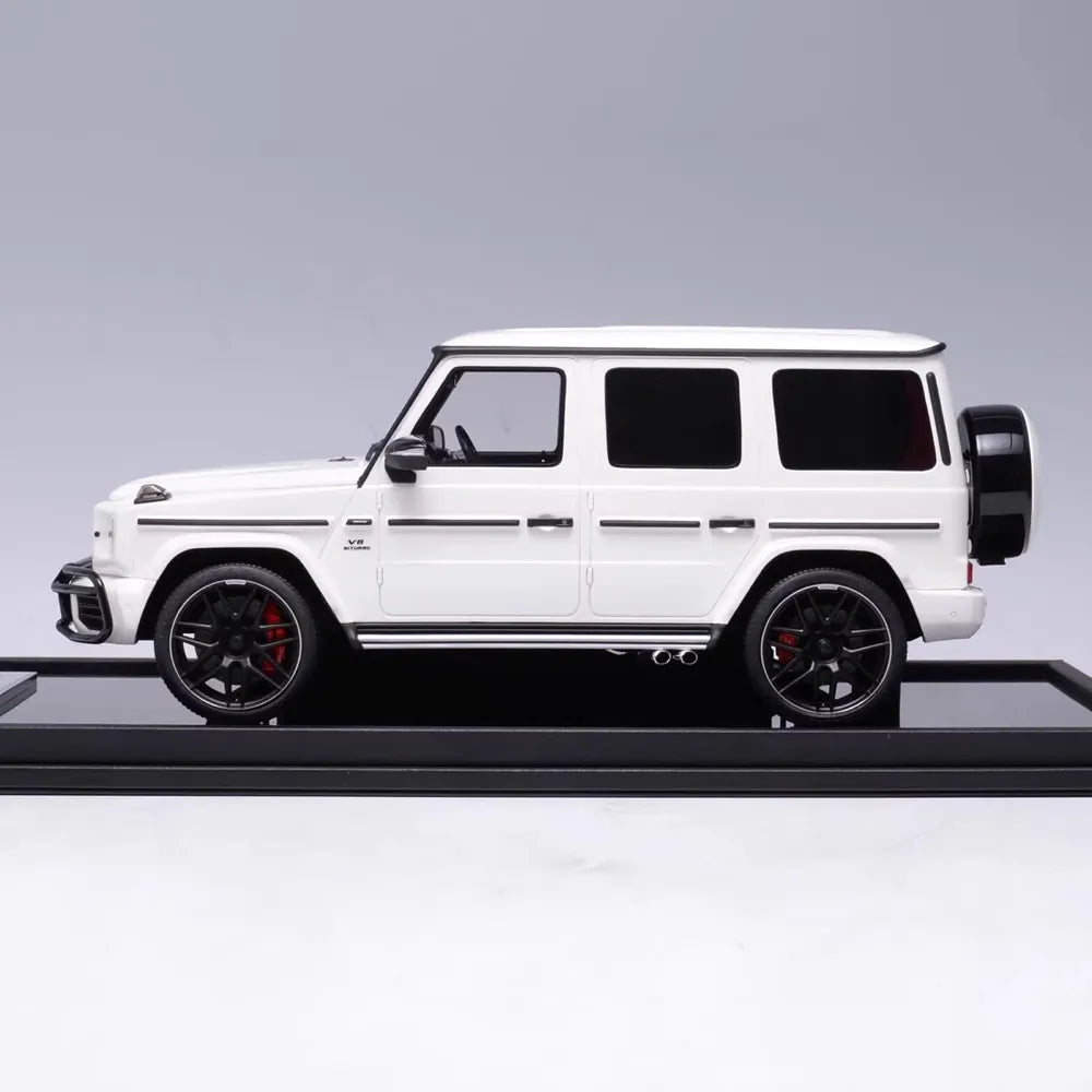 [MotorHelix] 1:18 Mercedes-Benz 2019 AMG G63 blanc voiture miniature Resin