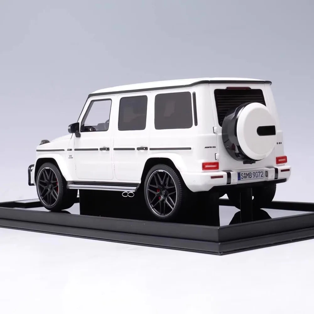 [MotorHelix] 1:18 Mercedes-Benz 2019 AMG G63 blanc voiture miniature Resin