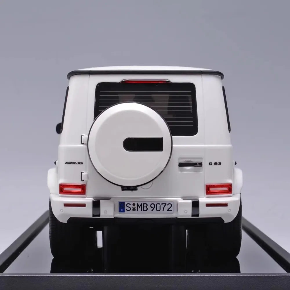 [MotorHelix] 1:18 Mercedes-Benz 2019 AMG G63 blanc voiture miniature Resin