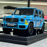 [MotorHelix] 1:18 Mercedes-Benz 2019 AMG G63 Brown Bear Cartoon Livery Model Car Resin