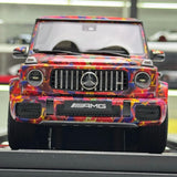 [MotorHelix] 1:18 Mercedes-Benz 2019 AMG G63 LV Colorful Livery Model Car Resin