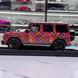 [MotorHelix] 1:18 Mercedes-Benz 2019 AMG G63 LV Colorful Livery Model Car Resin