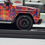 [MotorHelix] 1:18 Mercedes-Benz 2019 AMG G63 LV Colorful Livery Model Car Resin