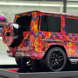 [MotorHelix] 1:18 Mercedes-Benz 2019 AMG G63 LV Colorful Livery Model Car Resin