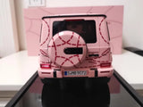 [MotorHelix] 1:18 Mercedes-Benz 2019 AMG G63 Pink Pig Livery Model Car Resin
