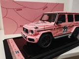 [MotorHelix] 1:18 Mercedes-Benz 2019 AMG G63 Pink Pig Livery Model Car Resin