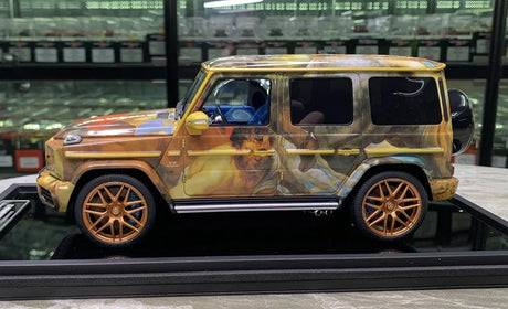 [MotorHelix] 1:18 Mercedes-Benz 2019 AMG G63 Rubens Tiger Hunt Livery Model Car Resin
