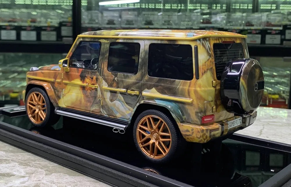 [MotorHelix] 1:18 Mercedes-Benz 2019 AMG G63 Rubens Tiger Hunt Livery Model Car Resin