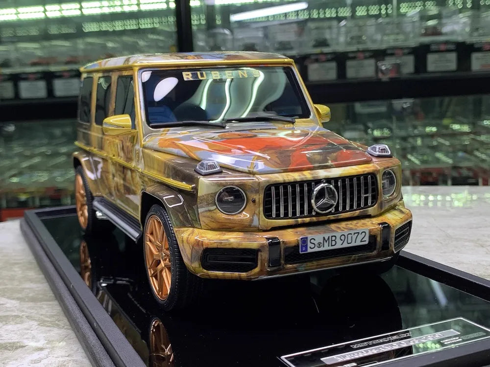 [MotorHelix] 1:18 Mercedes-Benz 2019 AMG G63 Rubens Tiger Hunt Livery Model Car Resin
