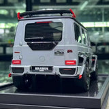 [MotorHelix] 1:18 Mercedes-Benz 2021 Brabus 900 G63 Gray Model Car Resin