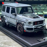 [MotorHelix] 1:18 Mercedes-Benz 2021 Brabus 900 G63 Gray Model Car Resin