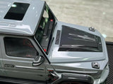 [MotorHelix] 1:18 Mercedes-Benz 2021 Brabus 900 G63 Gray Model Car Resin