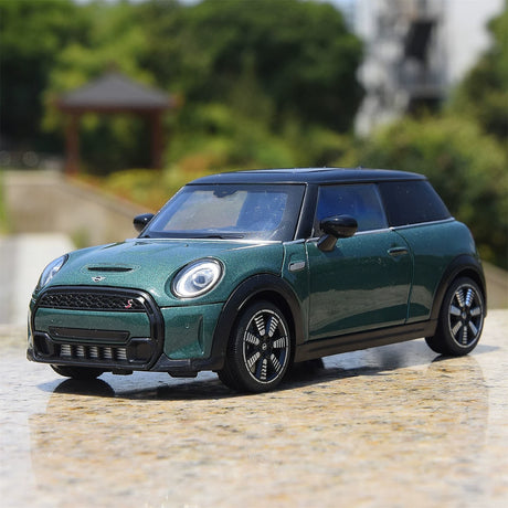 MINI 2021 Cooper S 3-Door F56 LCI2 groen 1:24 – diecast displaymodel