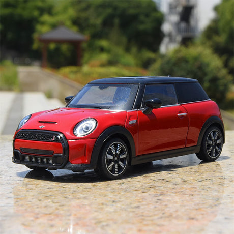 MINI 2021 Cooper S 3-Door F56 LCI2 rood 1:24 – diecast displaymodel