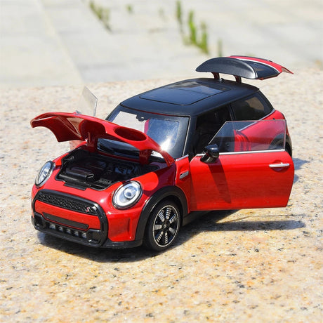 MINI 2021 Cooper S 3-Door F56 LCI2 rood 1:24 – diecast displaymodel