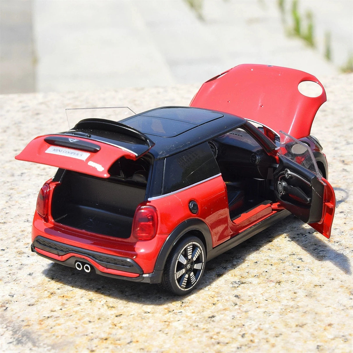 MINI 2021 Cooper S 3-Door F56 LCI2 rood 1:24 – diecast displaymodel