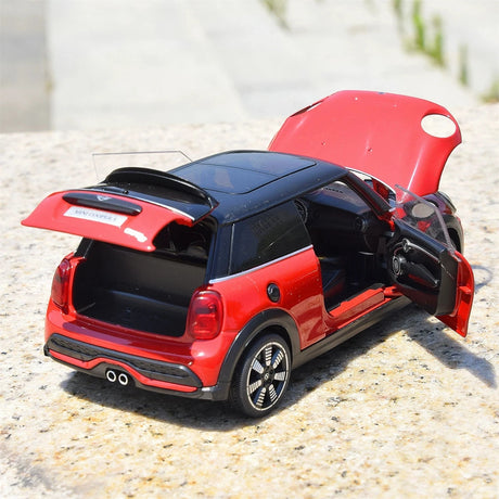 MINI 2021 Cooper S 3-Door F56 LCI2 rood 1:24 – diecast displaymodel