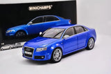 [Minichamps] 1:18 Audi 2006 RS4 Sedan Blue Model Car Die-Cast