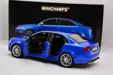 [Minichamps] 1:18 Audi 2006 RS4 Sedan Blue Model Car Die-Cast