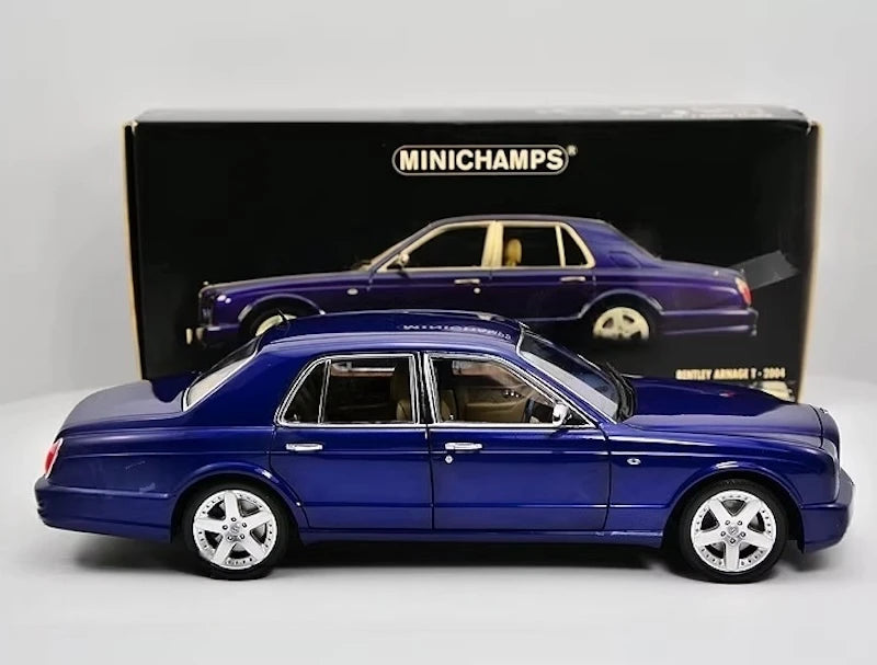 [Minichamps] 1:18 Bentley 2004 Arnage T Blue Model Car Die-Cast