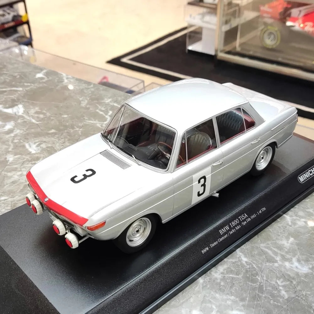 [Minichamps] 1:18 BMW 1965 1800 TiSA No.3 modellino di auto resina