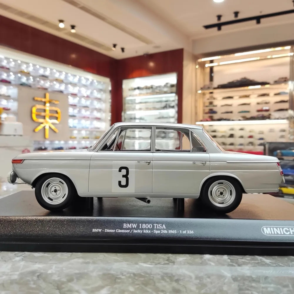 [Minichamps] 1:18 BMW 1965 1800 TiSA No.3 modellino di auto resina