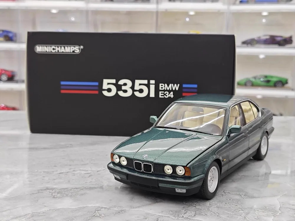 [Minichamps] 1:18 BMW 1988 535i E34 Green Model Car Die-Cast